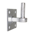 This is an image of Timco - Hook on Square Plate - Hot Dipped Galvanised 19mm (1 Each Unit) HSP19GEA