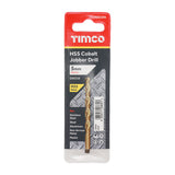This is an image of Timco - Ground Jobber Drills - Cobalt M35 5.0mm (1 Each Wallet) HSSCOR5