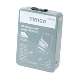 This is an image of Timco - Ground Jobber Drills Set - HSS 19pcs (19 Pieces Case) HSSG19DS