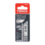 This is an image of Timco - Ground Jobber Drills - HSS M2 2.0mm (1 Each Wallet) HSSGR2