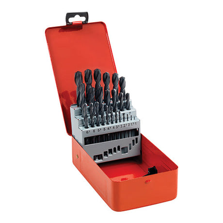 This is an image of Timco - Roll Forged Jobber Drills Set - HSS 25pcs (25 Pieces Case) HSSR25DS