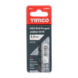 This is an image of Timco - Roll Forged Jobber Drills - HSS 3.5mm (10 Pieces Tube) HSSR35