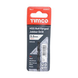 This is an image of Timco - Roll Forged Jobber Drills - HSS 3.5mm (2 Pieces Wallet) HSSRR35