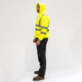 This is an image of Timco - Hi-Visibility Sweatshirt with Hood - Yellow X Large (1 Each Bag) HVSWEATXL