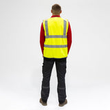 This is an image of Timco - Hi-Visibility Vest - Yellow XXX Large (1 Each Bag) HVV3XL