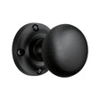 Heritage Brass - Victoria Door Knob on Rose - Matt Black v980-bkmt