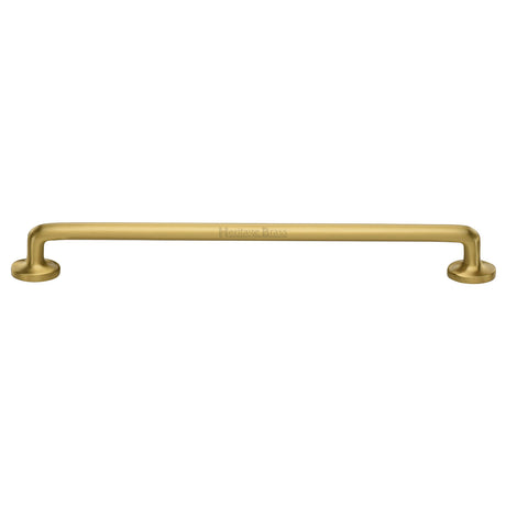 Heritage Brass - Cabinet Pull Traditional Design 256mm CTC Satin Brass Finish