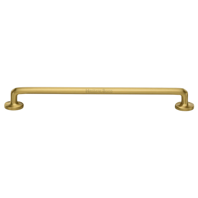 Heritage Brass - Cabinet Pull Traditional Design 256mm CTC Satin Brass Finish