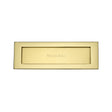 Heritage Brass - Letterplate 12 x 4 Unlacquered Brass Finish