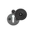 Heritage Brass - Standard Covered Key Escutcheon Reeded - V972 - Matt Black v972-bkmt
