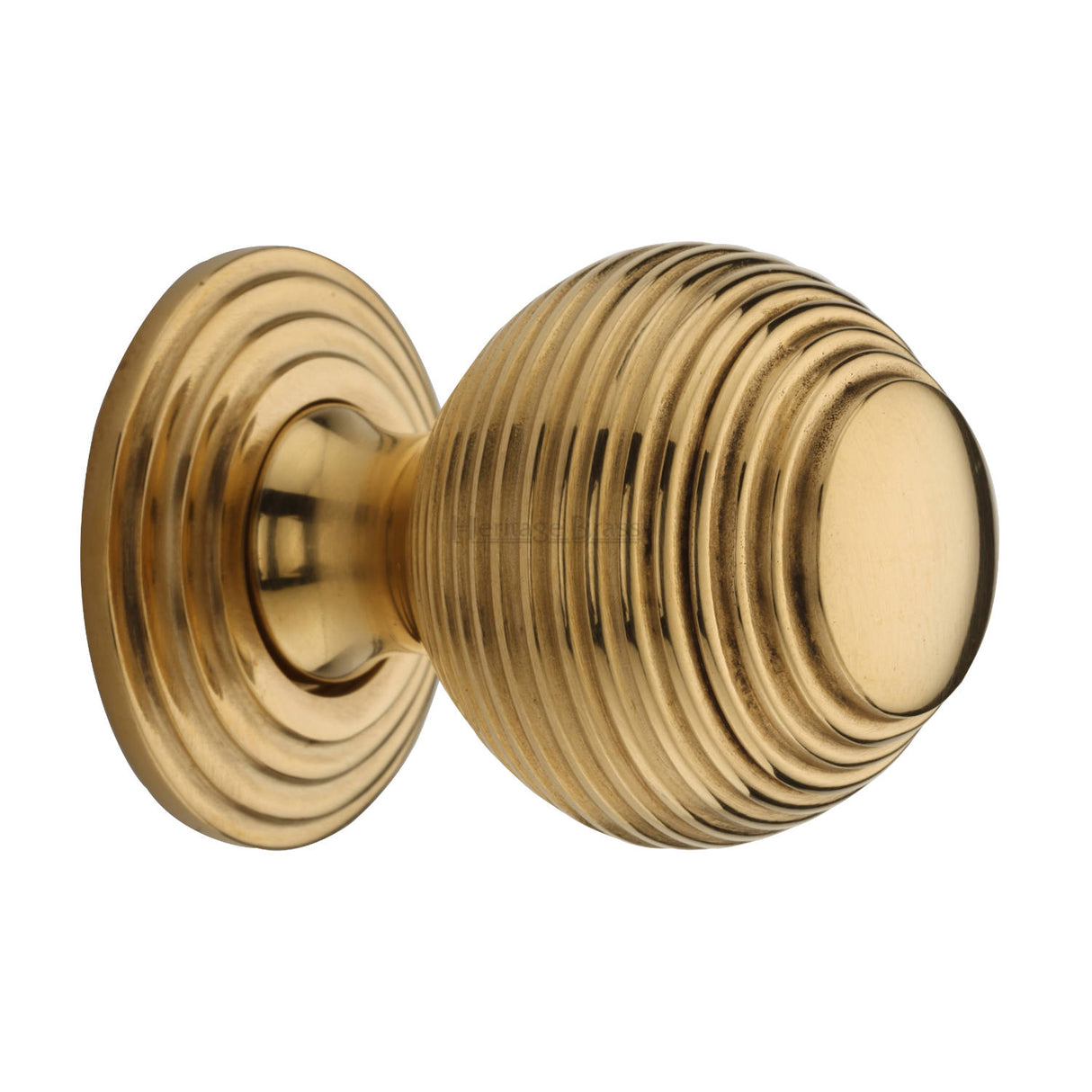 Heritage_Brass_Cabinet_Knob_Reeded_Design_38mm_Unlacquered_Brass_finish_V973 38-ULB