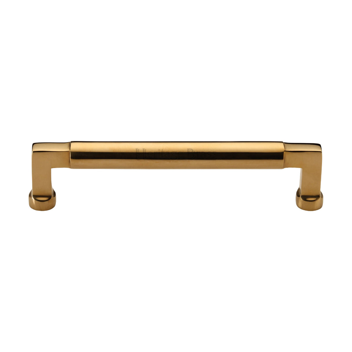 Heritage Brass Cabinet Pull Bauhaus Design 128mm CTC Unlacquered Brass Finish
