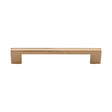 Heritage Brass Cabinet Pull Metro Design 128mm CTC Unlacquered Brass Finish