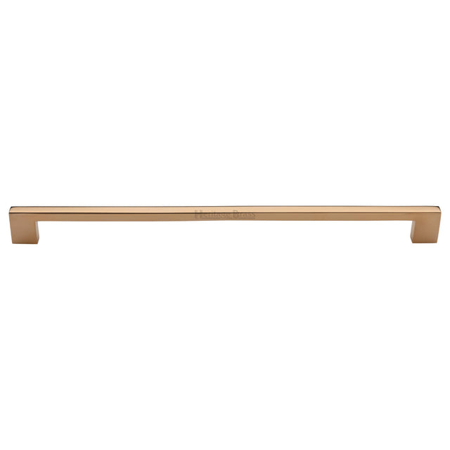 Heritage Brass Cabinet Pull Metro Design 480mm CTC Unlacquered Brass Finish