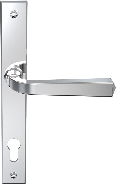 High quality image of Mila Heritage Multi-Point Locking Door Handle Polished Chrome | Sku. cb702004 | available to order from Trade Door Handles in Kendal.
