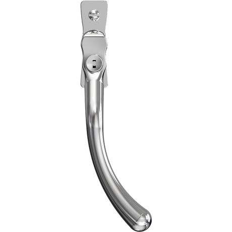 High quality image of Mila Heritage Pear Drop Casement Handle Polished Chrome Right hand | Sku. cb700632 | available to order from Trade Door Handles in Kendal.