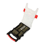 This is an image of Timco - Timber Screws - Hex - Exterior - Mixed Grab Pack - Green - (165 PCS Tray) INDGPACK