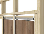 Double pocket door kit components, track and joining adaptor