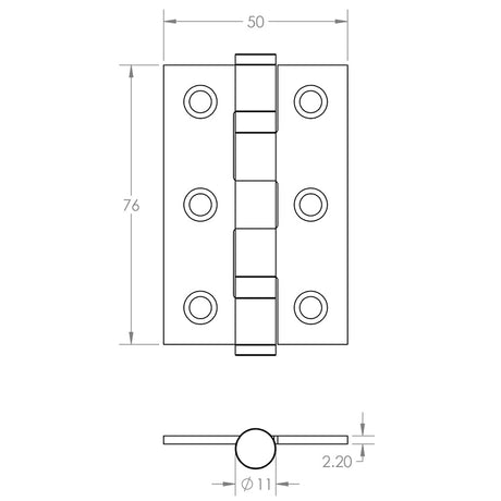 Technical drawing of of Frelan - Complete Bari Door Handle Pack - Bathroom - Antique Brass Sku. JE-D5B3-AB