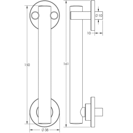 High quality image of Frelan - Door Knocker - Grade 304 Satin Stainless Steel | Sku. fh-jss3003 | Trade Door Handles.