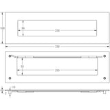 High quality image of Frelan - Letter Plate 330 x 100mm - Grade 304 Satin Stainless Steel | Sku. fh-jss3009 | Trade Door Handles.