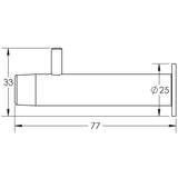 High quality image of Frelan - Buffered Robe Hook Dor Stop - Grade 304 Satin Stainless Steel | Sku. fh-jss669 | Trade Door Handles.