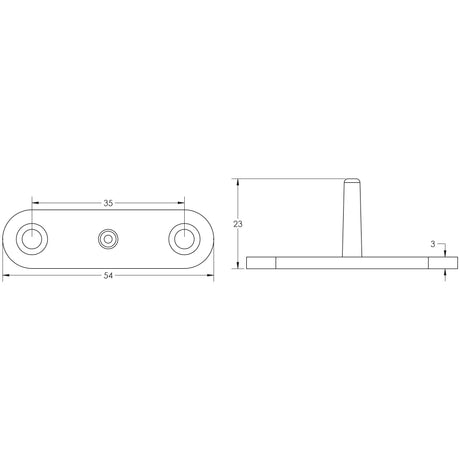 Technical drawing of of Frelan - SSS pins to suit JSS1237 Sku. JSS1237PINS