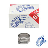 This is an image of Timco - Jubilee Clip Stainless Steel - 0XSS 18 - 25mm - (10 PCS Box) JUB0XSS
