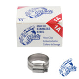 This is an image of Timco - Jubilee Clip Stainless Steel - 1ASS 22 - 30mm - (10 PCS Box) JUB1ASS