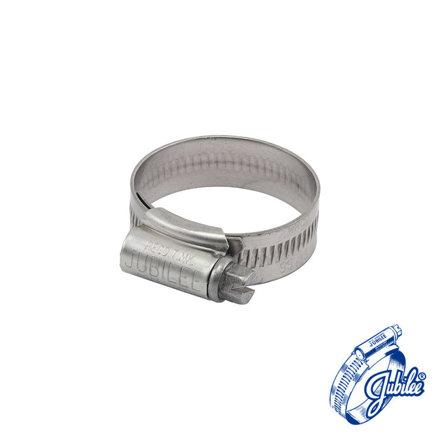 This is an image of Timco - Jubilee Clip Stainless Steel - 1SS 25 - 35mm - (10 PCS Box) JUB1SS