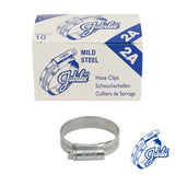 This is an image of Timco - Jubilee Clip Mild Steel - 2AMS 35 - 50mm - (10 PCS Box) JUB2AMS