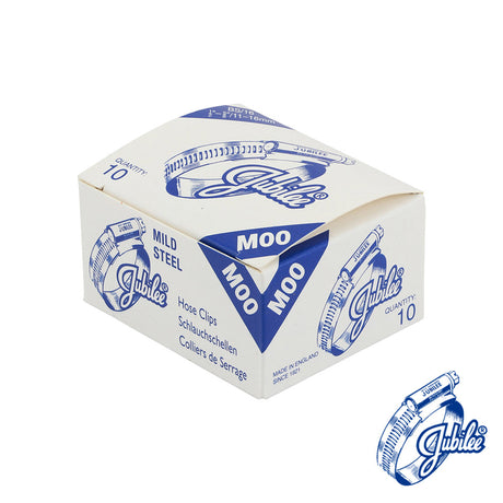 This is an image of Timco - Jubilee Clip Mild Steel - M00MS 11 - 16mm - (10 PCS Box) JUBM00MS