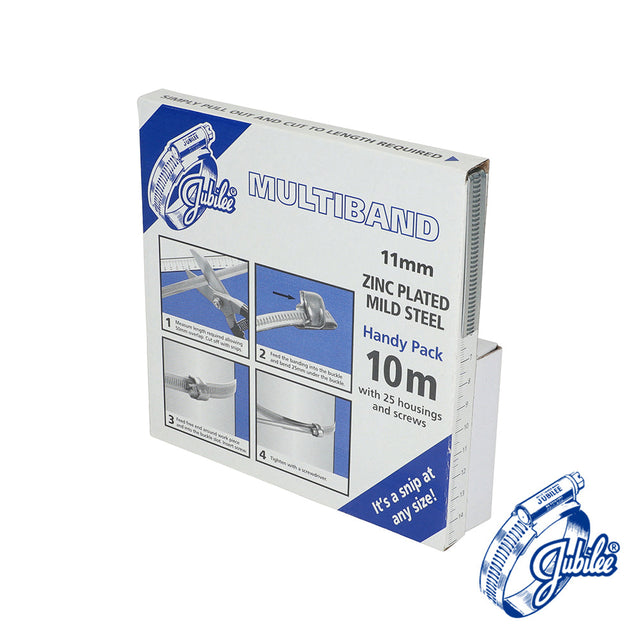 This is an image of Timco - Multiband Mild Steel Handy Pack Housing Screws - MB1708 11mm x 10m - (25 PCS Box) JUBMB1708