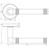 Frelan Midtown Lever on Round Rose - Antique Brass