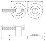 Frelan - Knurled Easy Turn & Release - Black Nickel