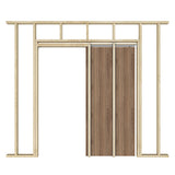 Frelan single pocket door kit JVPDK with soft close sliding gear