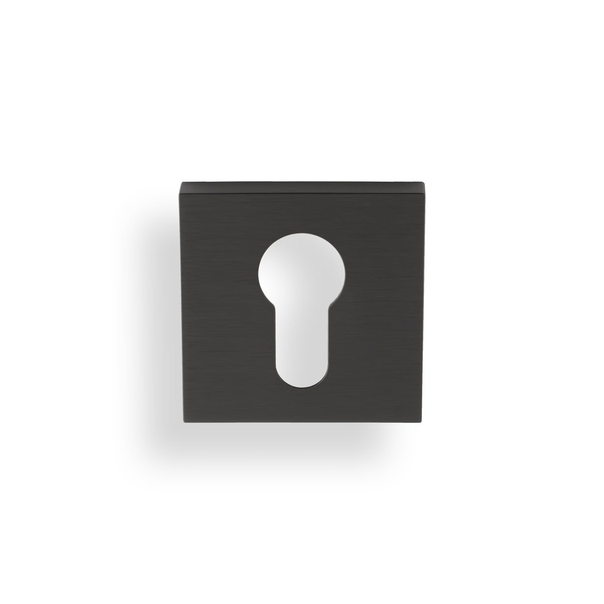 High quality image of Valli Euro Profile Push-on Square Rosette Escutcheon - Dark Bronze PVD| Sku. K1101SQEDPVD |Trade Door Handles.