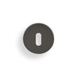 High quality image of Valli Lock Profile Push-on Round Rosette Escutcheon - Anthracite| Sku. K1103ANT |Trade Door Handles.