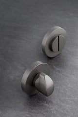 Valli Turn & Release Screw-on Round Rosette - Anthracite