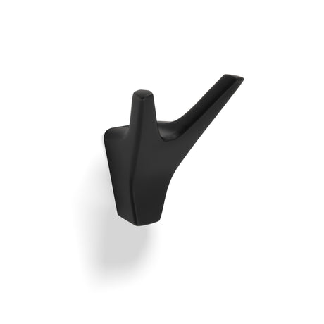 High quality image of Valli Hat & Coat Hook - Matt Black PVD| Sku. K1200MBPVD |Trade Door Handles.