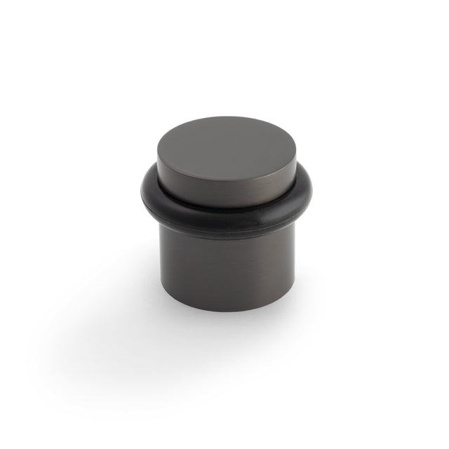 High quality image of Valli 38 x 35mm - Floor Mounted Plain Doorstop - Concealed Fix - Dark Bronze PVD| Sku. K1300EDPVD |Trade Door Handles.