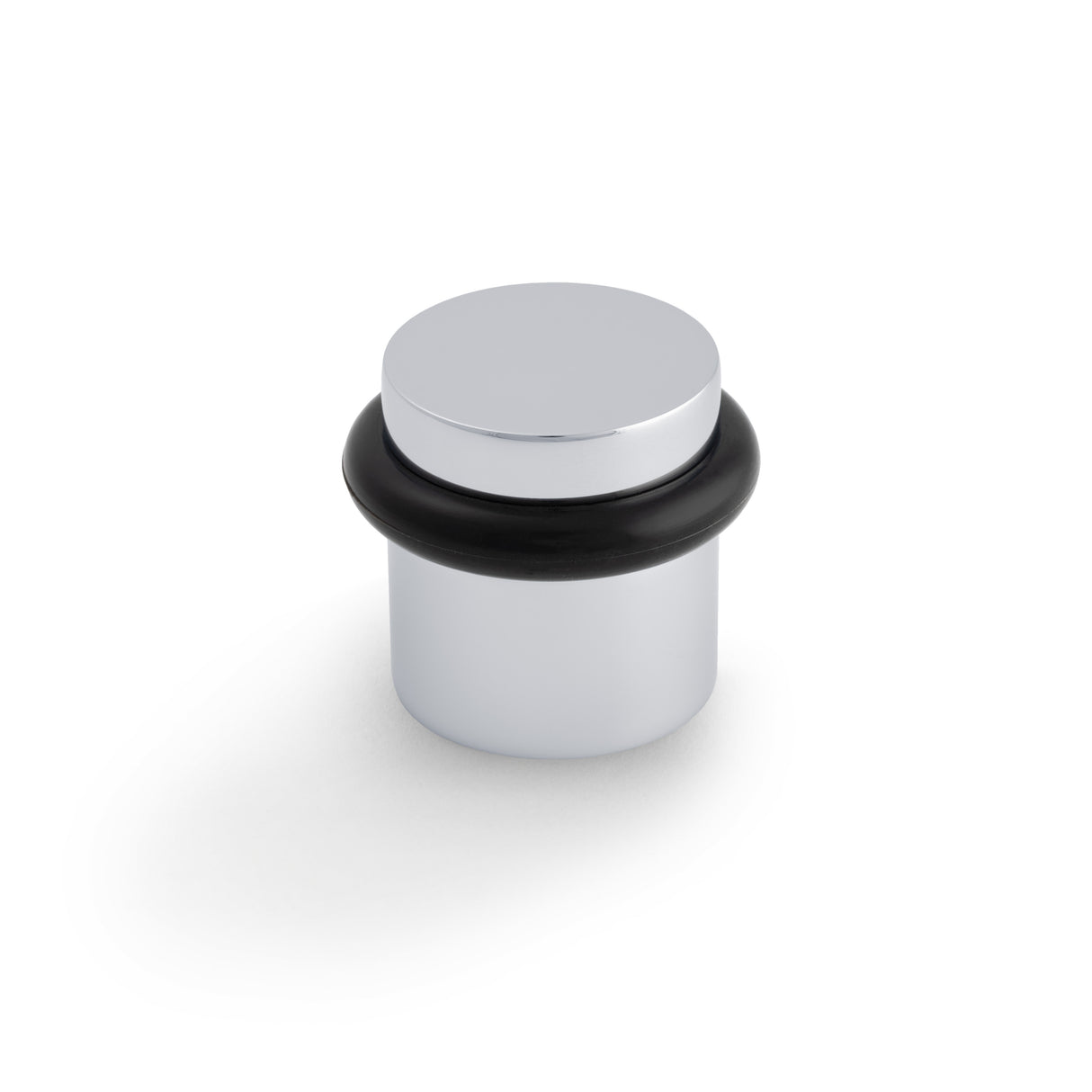 High quality image of Valli 38 x 35mm - Floor Mounted Plain Doorstop - Concealed Fix - Polished Chrome PVD| Sku. K1300PCPVD |Trade Door Handles.