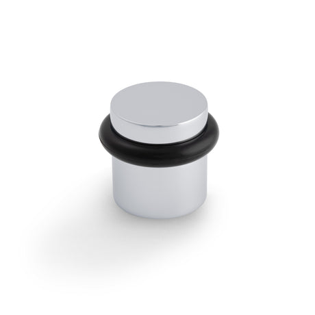 High quality image of Valli 38 x 35mm - Floor Mounted Plain Doorstop - Concealed Fix - Polished Chrome PVD| Sku. K1300PCPVD |Trade Door Handles.