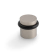 High quality image of Valli 38 x 35mm - Floor Mounted Plain Doorstop - Concealed Fix - Satin Nickel PVD| Sku. K1300SNPVD |Trade Door Handles.