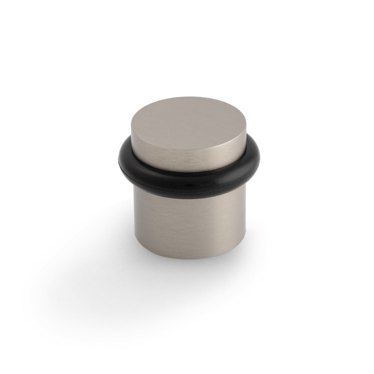 High quality image of Valli 38 x 35mm - Floor Mounted Plain Doorstop - Concealed Fix - Satin Nickel PVD| Sku. K1300SNPVD |Trade Door Handles.