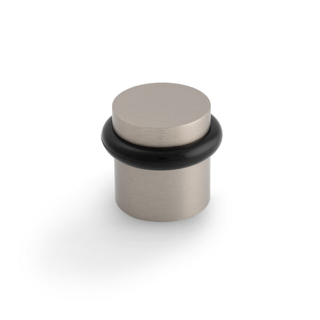 High quality image of Valli 38 x 35mm - Floor Mounted Plain Doorstop - Concealed Fix - Satin Nickel PVD| Sku. K1300SNPVD |Trade Door Handles.