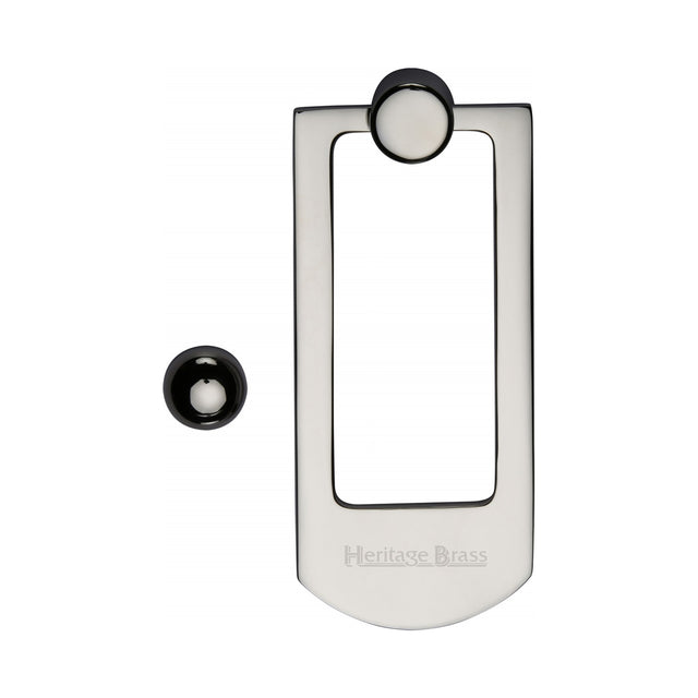 High quality image of the Heritage Brass Door Knocker Polished Nickel Finish
 | Sku. k1320-pnf | Discounted prices available from Trade Door Handles