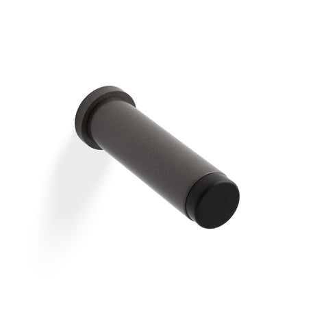 High quality image of Valli 76 x 20mm - Wall Mounted Plain Doorstop on Rose - Concealed Fix - Anthracite| Sku. K1400ANT |Trade Door Handles.