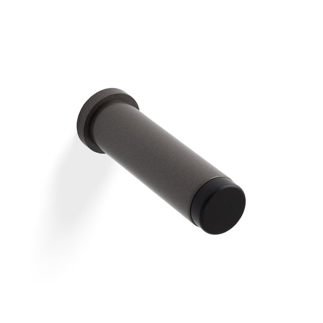 High quality image of Valli 76 x 20mm - Wall Mounted Plain Doorstop on Rose - Concealed Fix - Anthracite| Sku. K1400ANT |Trade Door Handles.