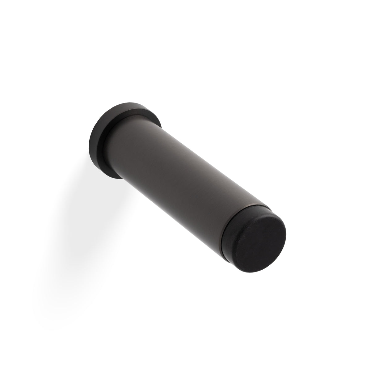 High quality image of Valli 76 x 20mm - Wall Mounted Plain Doorstop on Rose - Concealed Fix - Dark Bronze PVD| Sku. K1400EDPVD |Trade Door Handles.